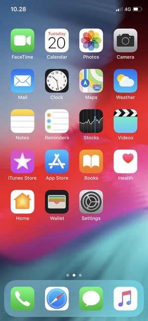 Smartphone home screen shown with the privacy filter demo